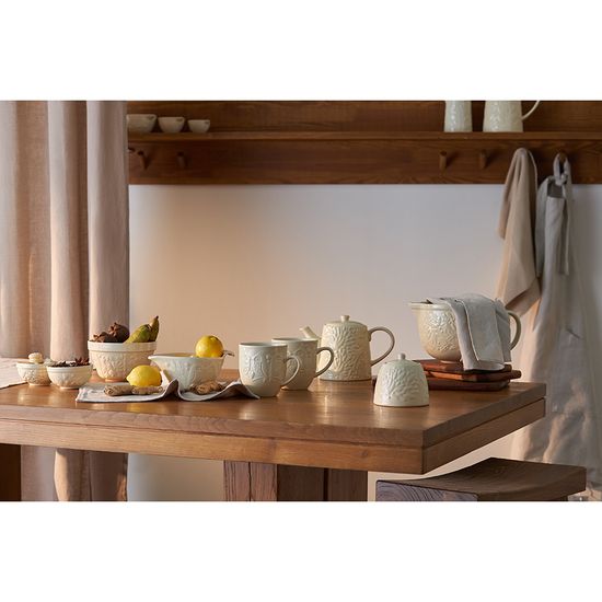 Миска для смешивания birds of paradise, 1,5 л, кремовая