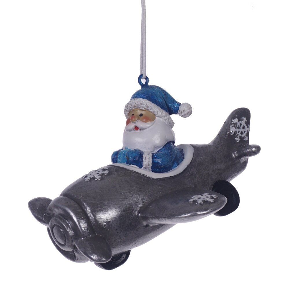 GAEM Фигурка декоративная подвесная "Снеговик/Дед Мороз", L10 W8,5 H7 см, 2в.