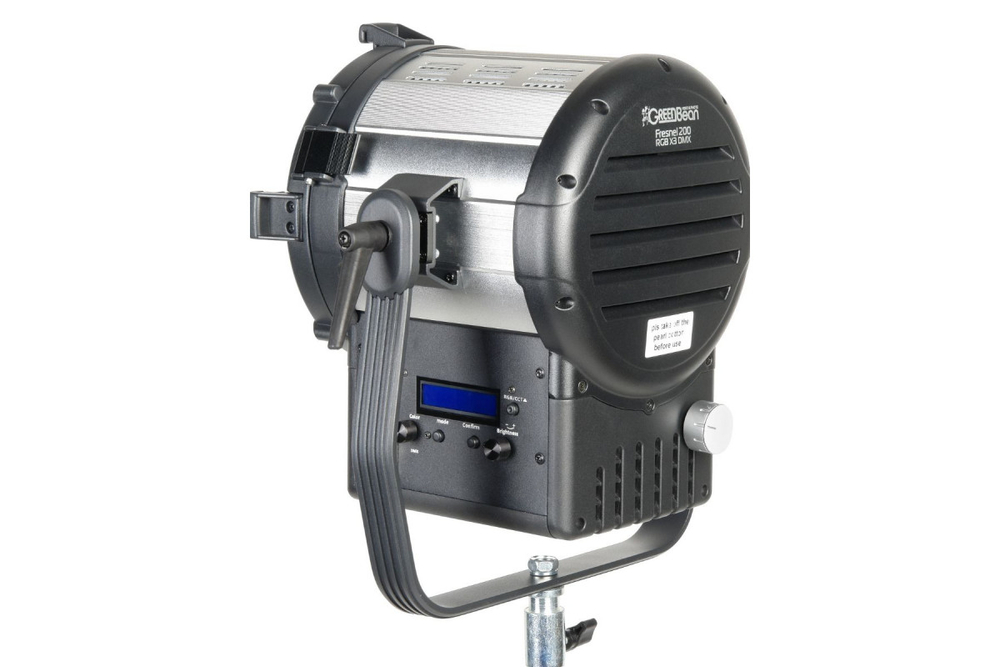 Осветитель студийный GreenBean Fresnel 200 RGB X3 DMX