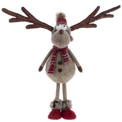 GAEM Игрушка набивная "Олень" (телескоп ноги), L22 W20 H88/35 см, 2в.