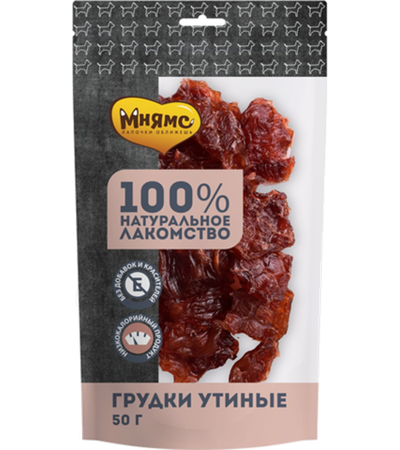 Мнямс Лакомство для собак Грудки Утиные 50гр