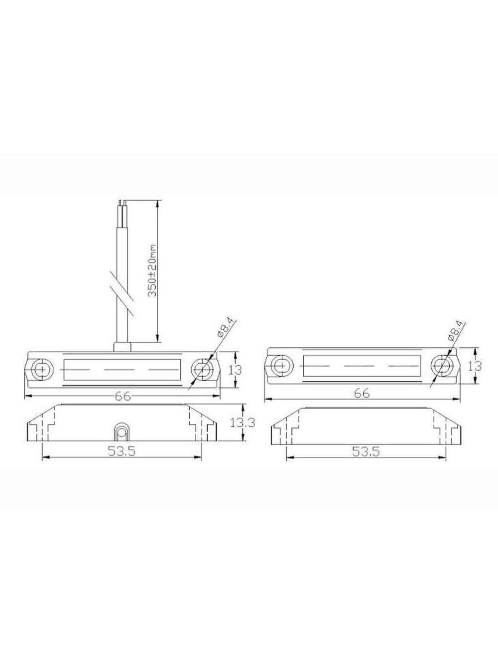ST-DM125NO-BR Извещатель магнитоконтактный