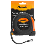 Рулетка Elastica,10 м х 25 мм 31314,обрезиненный корпус Sparta