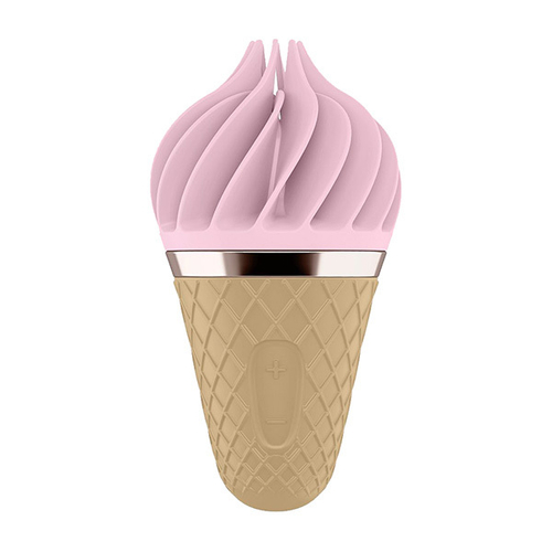 Розовый вибратор-спиннер 10,5см Satisfyer Sweet Treat