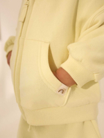 Толстовка с капюшоном на молнии для девочки Next AD3-961, Светло-желтый