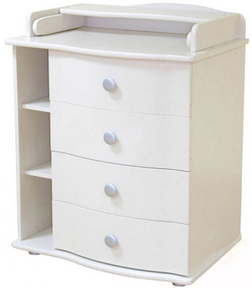 Детский пеленальный комод Красная Звезда С-421 белый с настилом