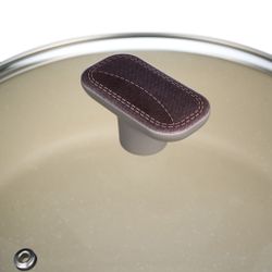 СОТЕЙНИК СО СТЕКЛ. КРЫШКОЙ И АНТИПРИГАРНЫМ ПОКРЫТИЕМ PFLUON MARBLE, 26*7,5 СМ