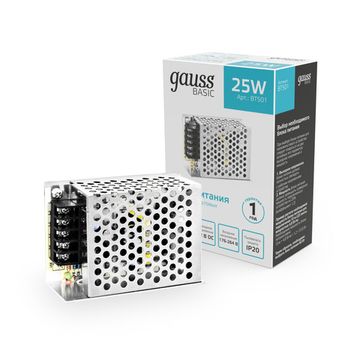 Блок питания для светодиодной ленты 12V 25W IP20 BT501 Basic Gauss