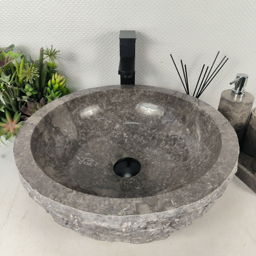 Раковина из мрамора Erozy Grey EM-64671 46*46*15 0185
