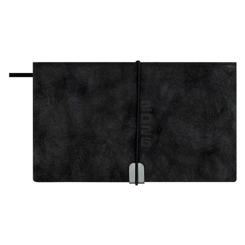 Еженедельник датированный 2026 ESCALADA, 175х95 мм, 64 л., арт. 70392/ 40 ТИВОЛИ ГЛОСС ЧЁРНЫЙ (кожзам: мягкий переплёт, материал обложки: искусственная кожа "Тиволи глосс"; декор: блинтовое тиснение; способ крепления блока: ниткошвейный; вн. блок: 64