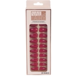 Ногти накладные на клеевых пластинах 24шт «ТЫПРЕКРАСНА!», цвет розово - сливовый, длина 2.3см