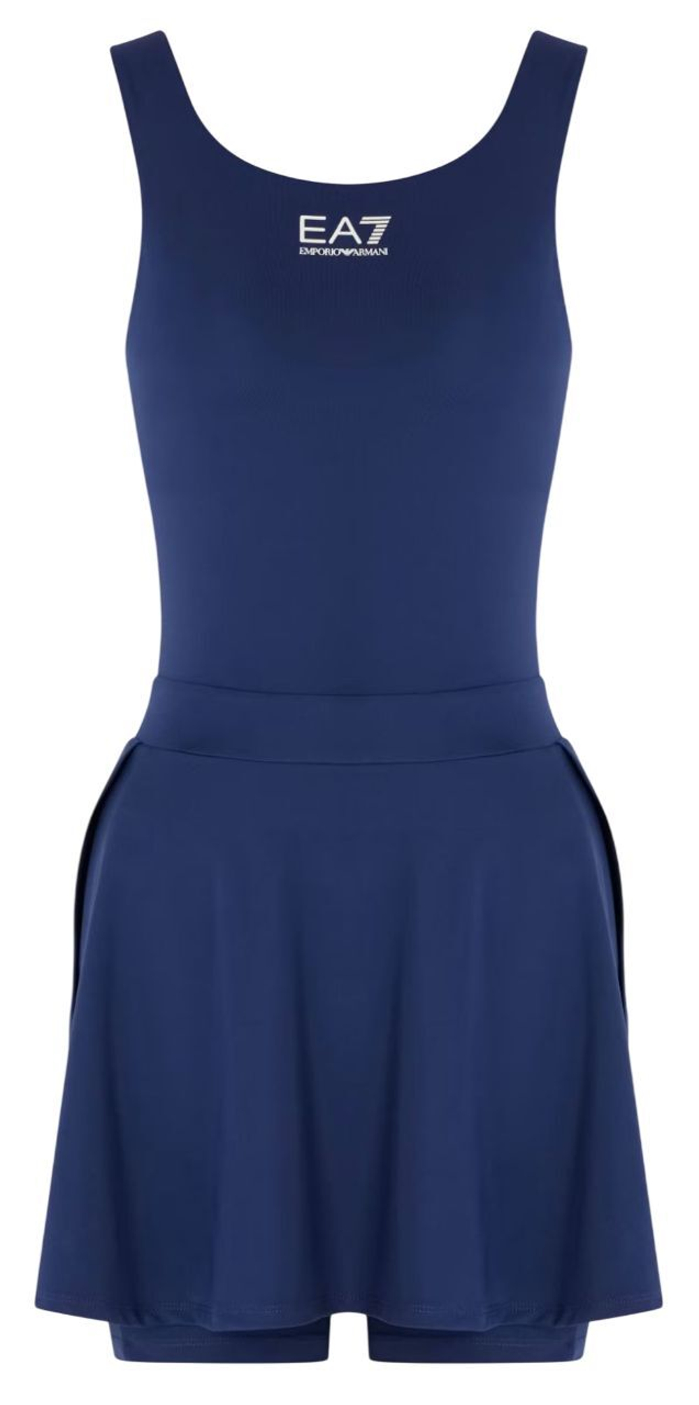 Теннисное платье EA7 Woman Jersey - небесный