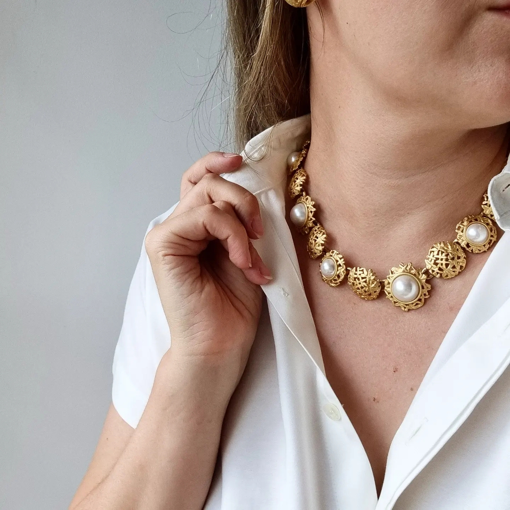 Колье с жемчуга Anne Klein