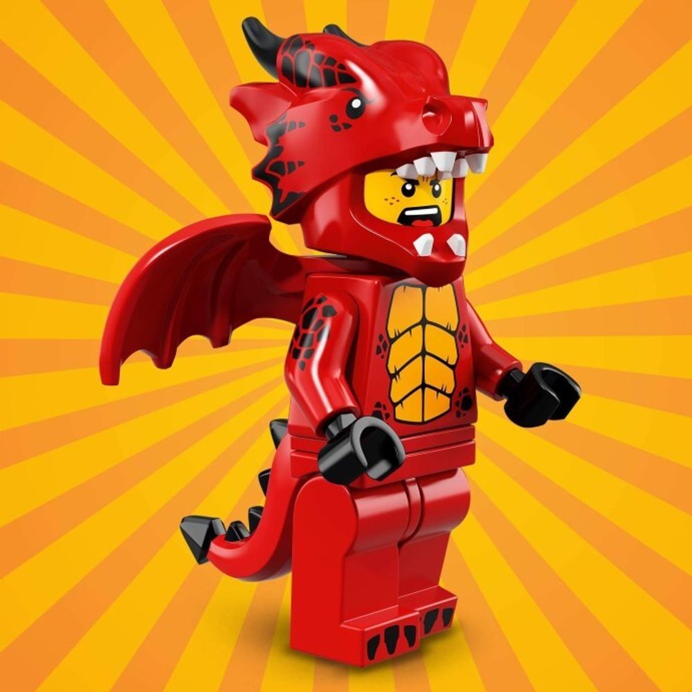 Минифигурка LEGO     71021 - 7  col318  Парень в костюме дракона