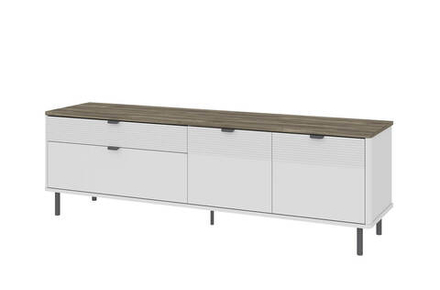 SIMPLE, Тумба RTV 2D2S. Цвет БЕЛЫЙ / МОНТЕ / ДЖЕЛАТО