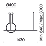 Подвесной светодиодный светильник Maytoni Halo MOD247PL-L49BK