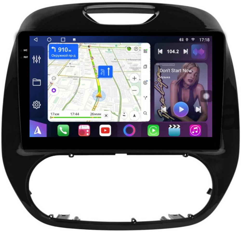 Магнитола для Renault Kaptur 2016+ - FarCar BM733M монитор 9.5" QLED на Android 14, TS10, 4+32Гб, CarPlay, 4G SIM-слот