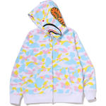 A Bathing Ape Bathing Ape Multi Camo Sweatshirts Cotton Long Sleeved Moderate No Fleece Lined Regular Edition Zip Closure 1m20 115 005