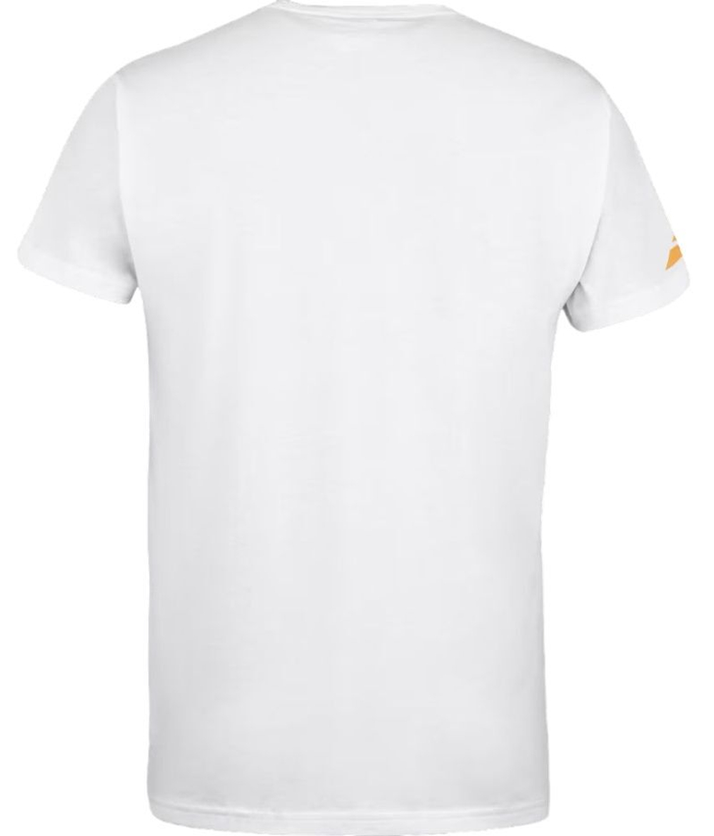 Мужская теннисная футболка Babolat Exercise Message T-Shirt - белый