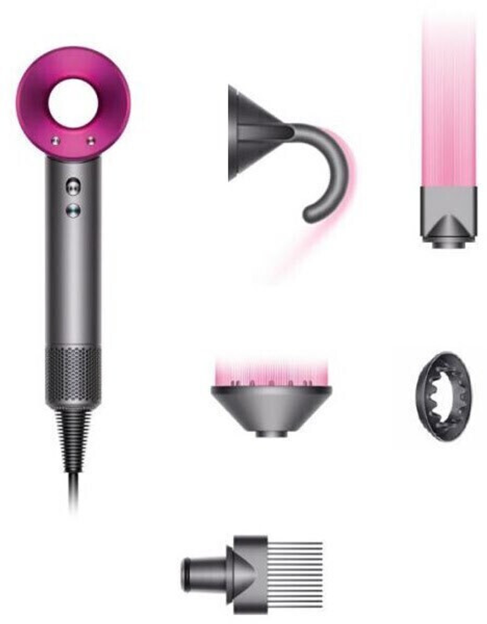 Dyson Supersonic Haartrockner HD07 Anthrazit/Fuchsia