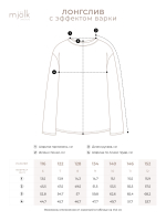 Лонгслив базовый с эффектом варки Mjölk Red Vintage