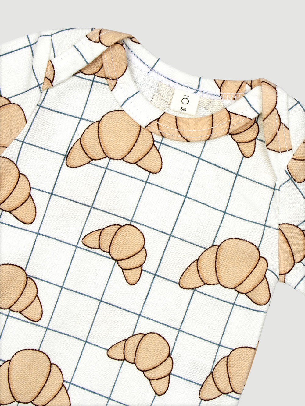 Боди Mjölk Круассаны, с коротким рукавом