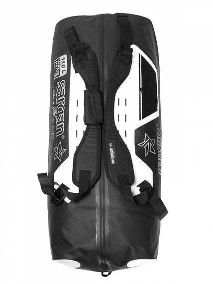 Гермо-Сумка-Рюкзак Sargan Прогрессор-110 герметичная молния 100%, вкладыш 110 л черный/белый