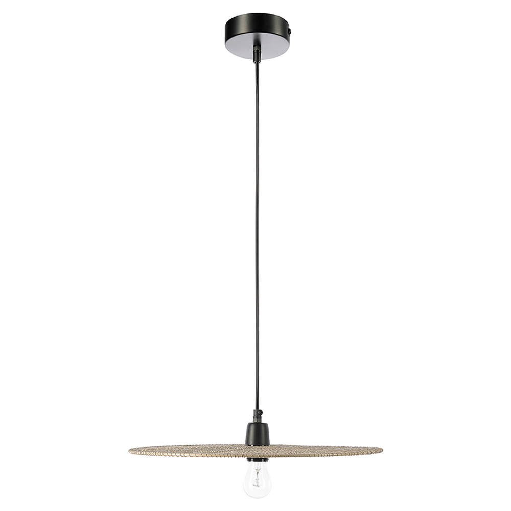 Светильник подвесной vinger, D61х8 см, бежевый