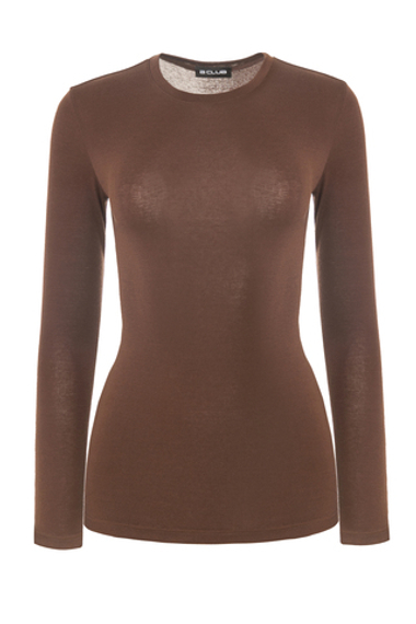 «Second skin» Базовый лонгслив из трикотажа