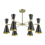 3662/6C MODERNI LN26 214 античная бронза/матовый черный Люстра потолочная E14 6*60W 220V QUINN