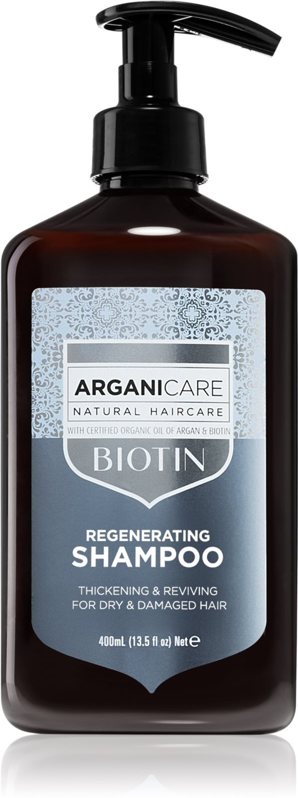 Arganicare Biotin Regenerating Shampoo - шампунь для тонких волос с биотином /   400  ml  / GTIN 3701120005360