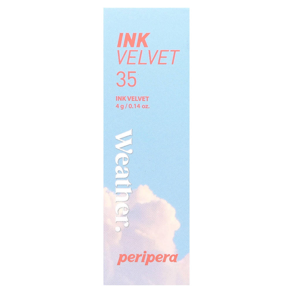 Peripera, Ink бархатный тинт для губ, погодных условий, оттенок 35 весеннего лосося, 4 г (0,14 унции)