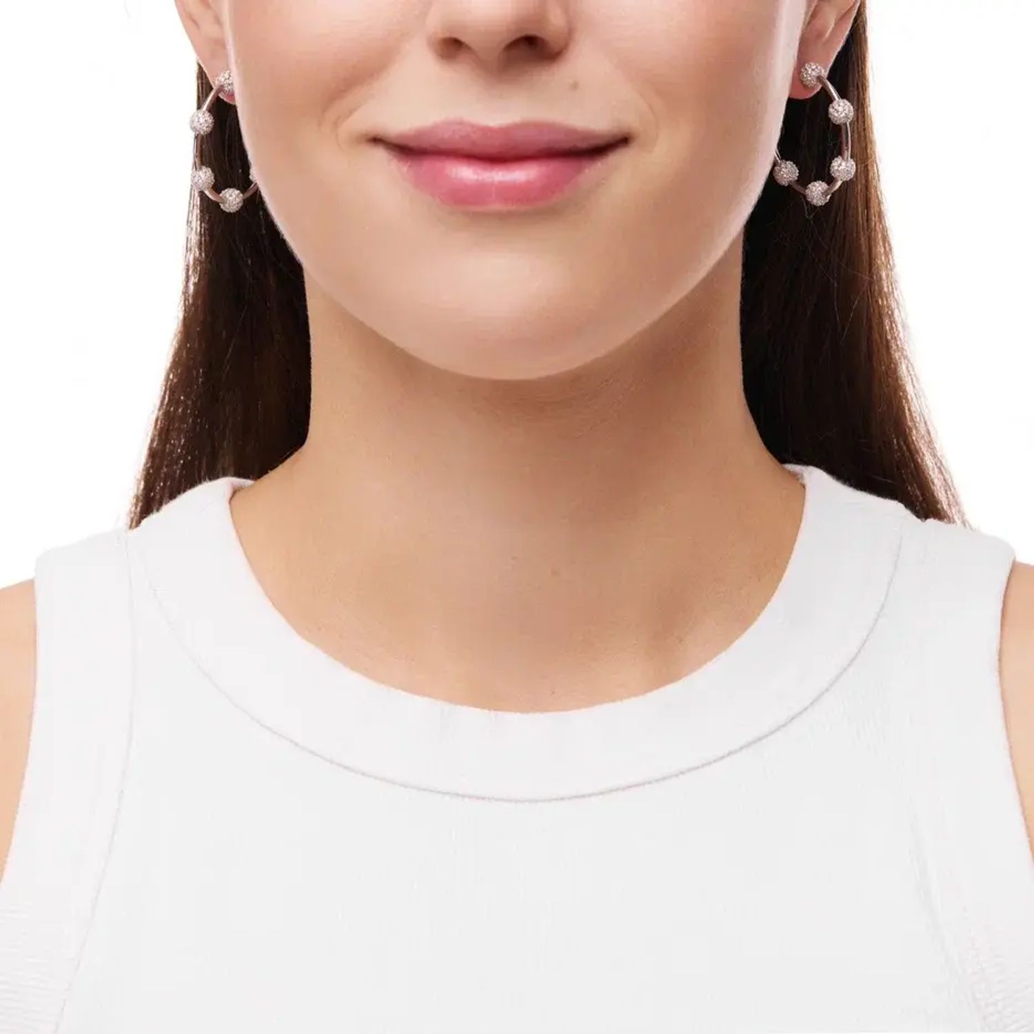 Серьги Big Orbital Ring Earrings - Silver