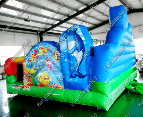 Коммерческий надувной батут "Царство морских зверей", 5*5*2.8 м