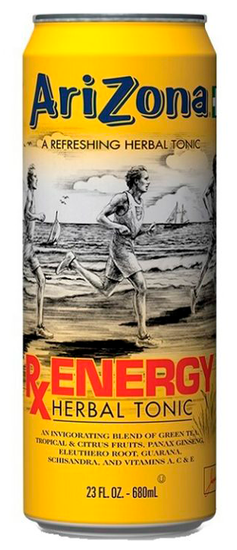 Напиток чайный Arizona RX Energy Herbal Tonic (Травяной чай), 650мл