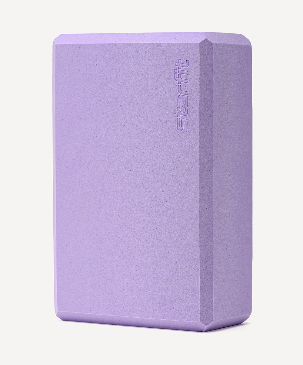 УЦЕНКА Блок для йоги STARFIT YB-200 EVA, лиловый, пара