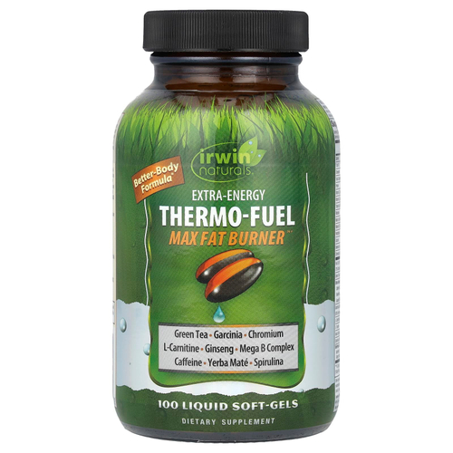 Irwin Naturals, Extra-Energy Thermo-Fuel Max Fat Burner ™, 100 желатиновых капсул
