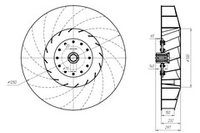 Рабочее колесо вентилятора дутьевого ВДН-12.5