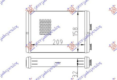 GBG - 036806510-GBG - Heat Exchanger, interior heating