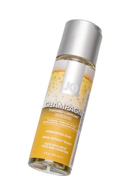 Съедобный лубрикант со вкусом шампанского JO H2O CHAMPAGNE, 60 мл
