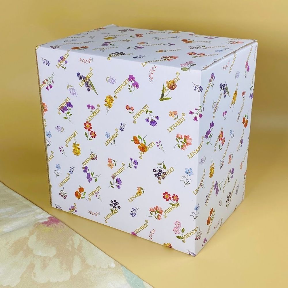 Lenardi 109-221 Фруктовница 26.5х18,5см на ножке КРОКУС в под.уп.(х6)Фарфор