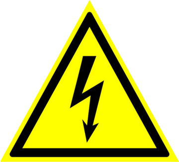 W08 "Опасность поражения электрическим током"