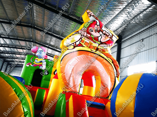 Коммерческий надувной батут "Музыка леса" 7*5*3 м