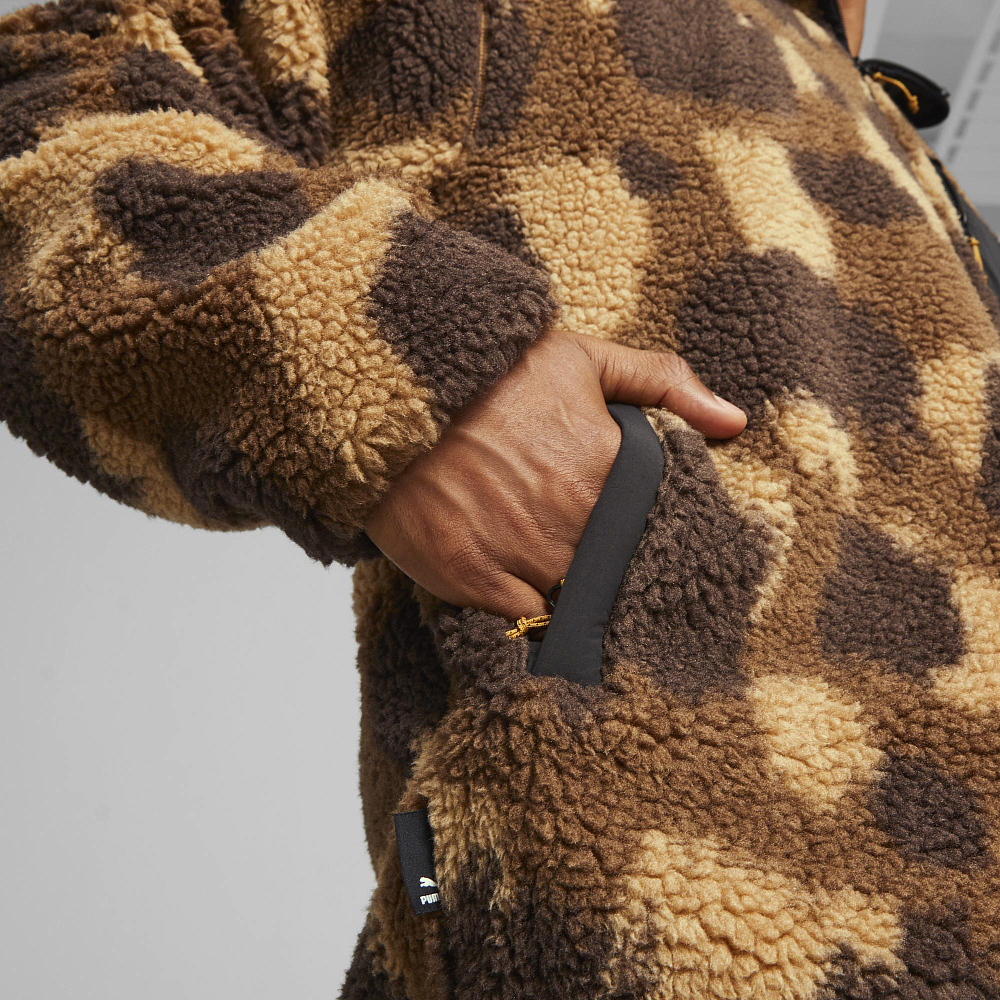 Мужская олимпийка PUMA Downtown AOP Sherpa Jacket