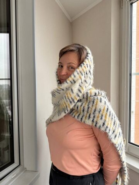 МК Шарф непотеряйка, пряжа FORESTA от O’YARN