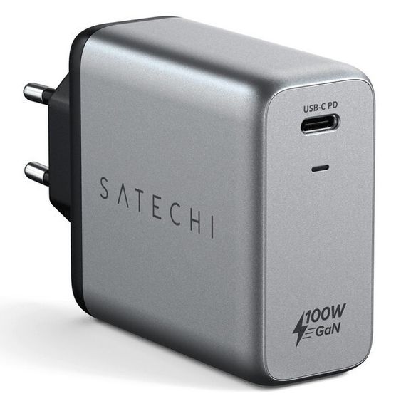 Сетевое зарядное устройство Satechi Compact Charger 100W GaN Power (ST-UC100WSM-EU) Space Gray
