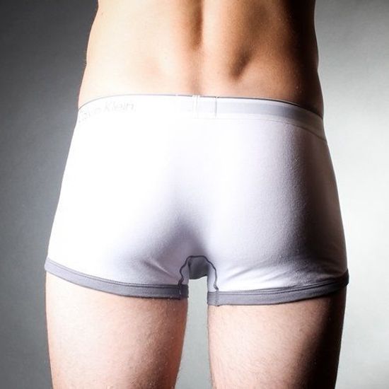 Мужские трусы боксеры белые Calvin Klein Boxer White