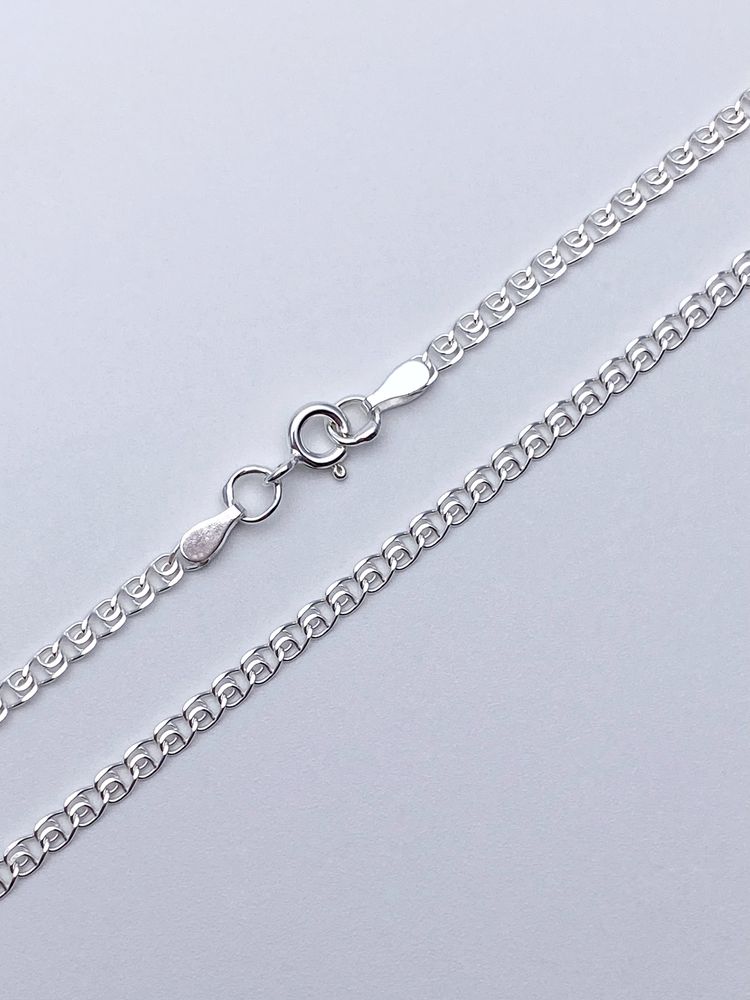 Цепь из серебра/Нонна граненая/Без покрытия