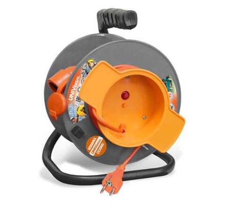 Удлинитель катушка "UNIVersal" У10-027 термо 2200Вт 1гн. з/к 30м