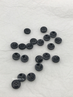 Пуговицы на прокол черные с окантовкой